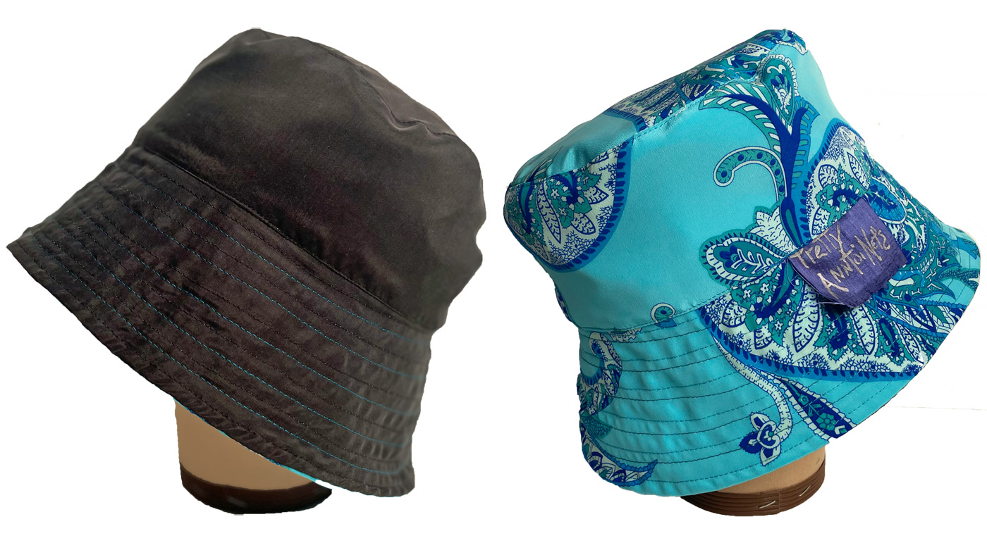 Silk Reversible Bucket Hat