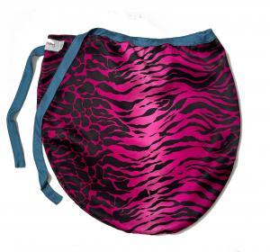 Silk Sleep cap - black, fuchsia