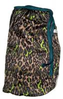 Long sleep scarf - Leopard with green