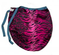Silk Sleep cap - black, fuchsia